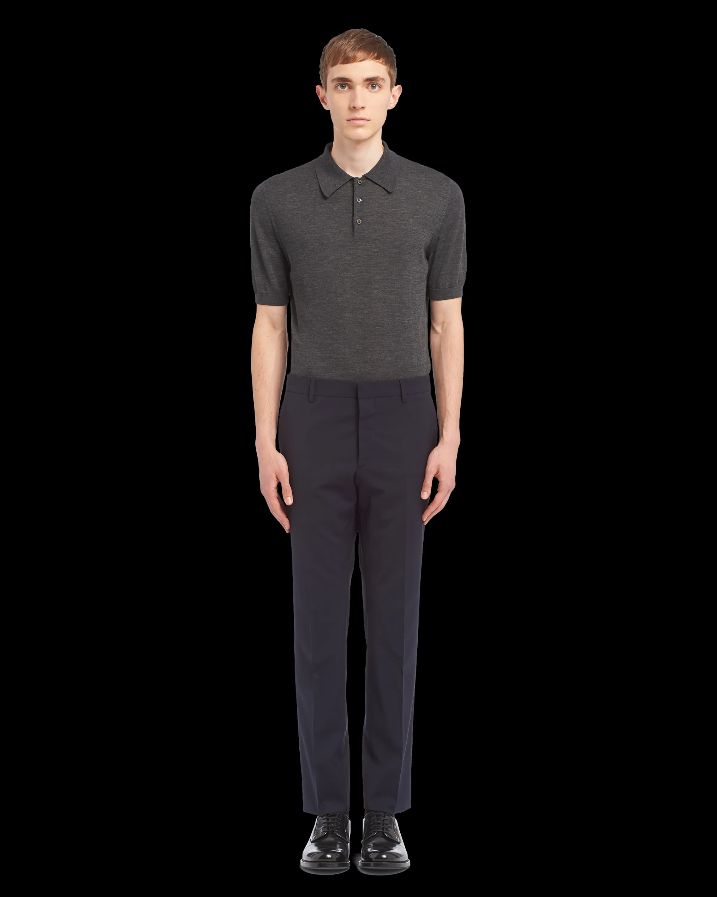 Uomo Prada Pantaloni in lana leggera stretch