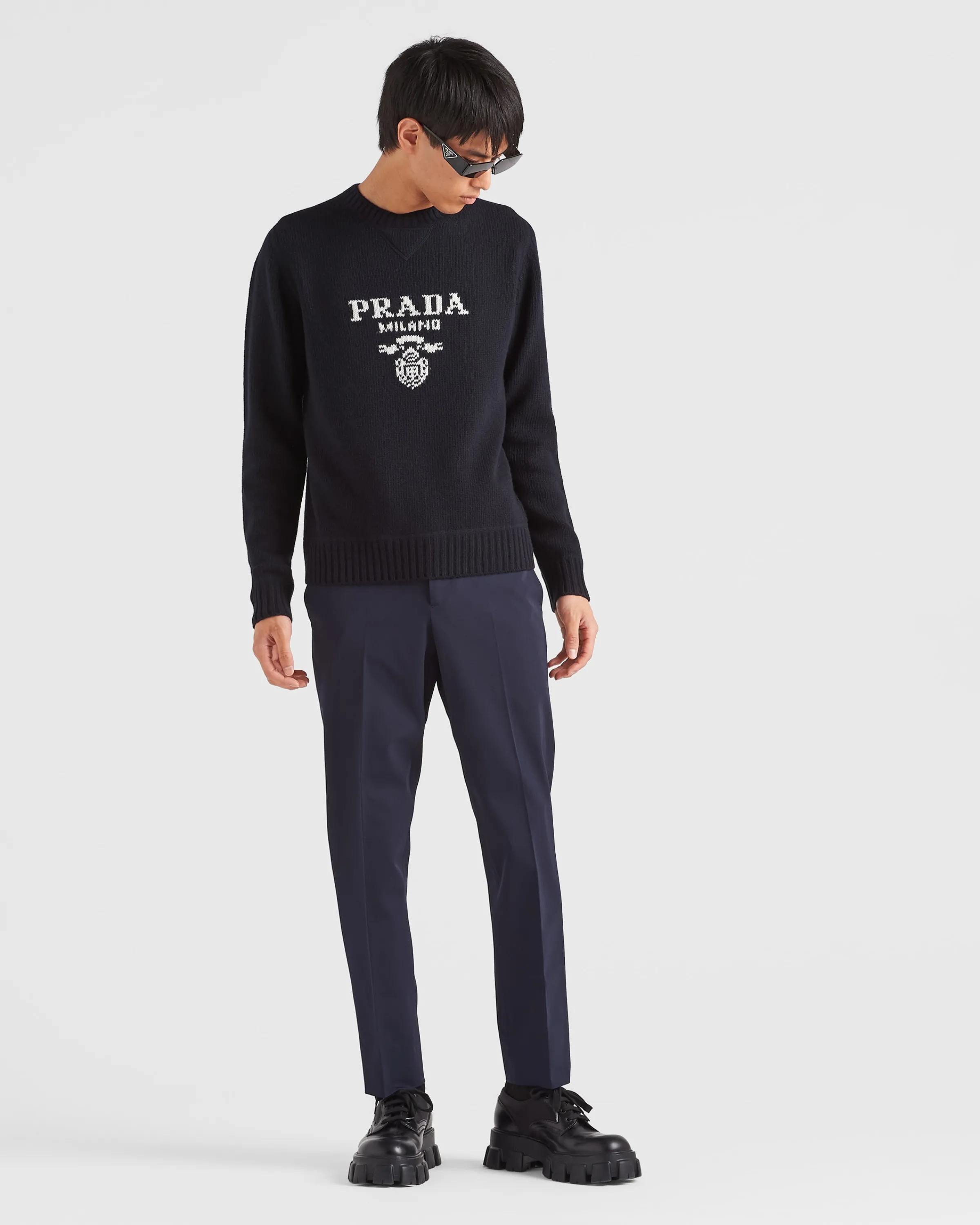 Uomo Prada Pantaloni in tecno stretch