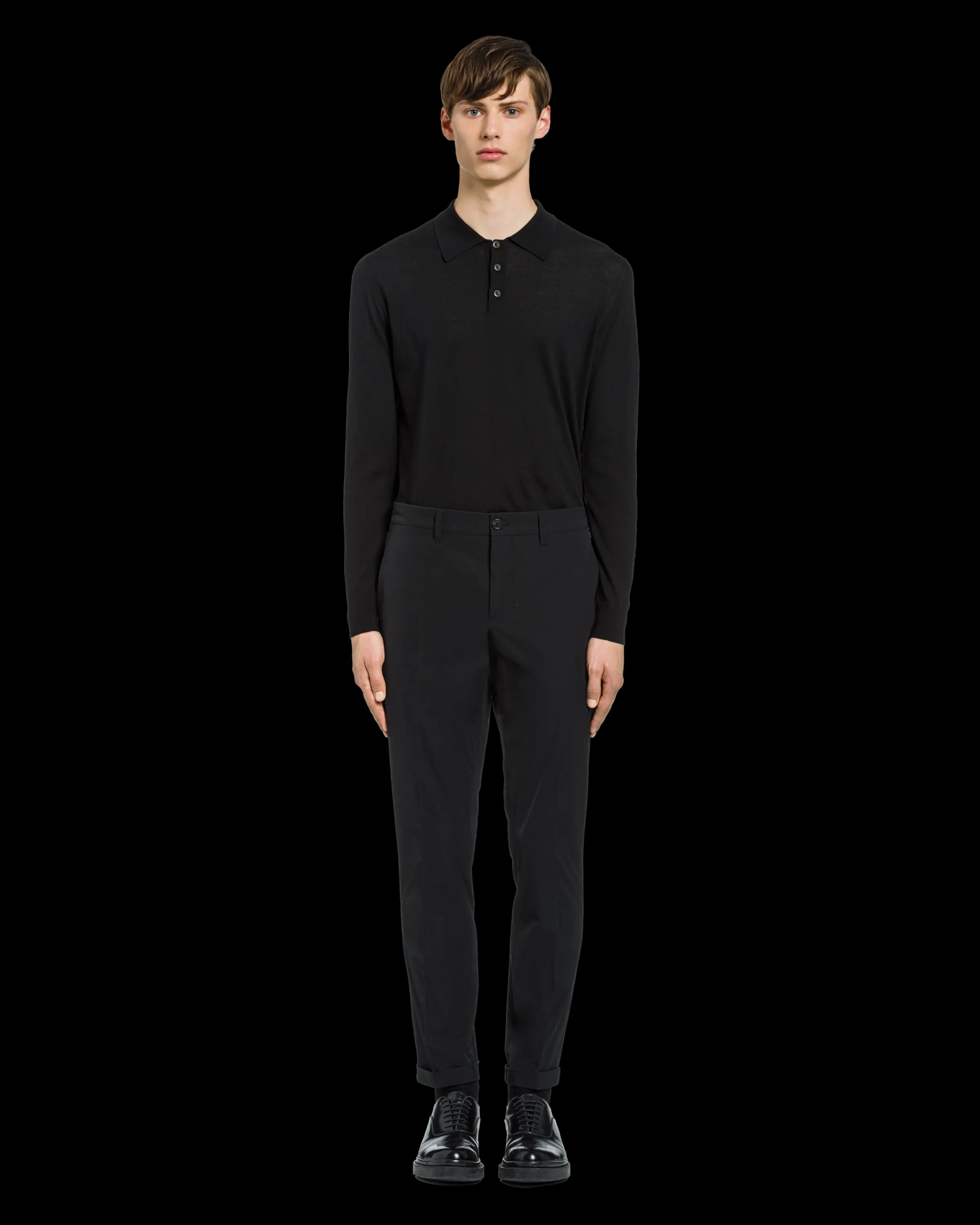 Uomo Prada Pantaloni in tecno stretch leggero