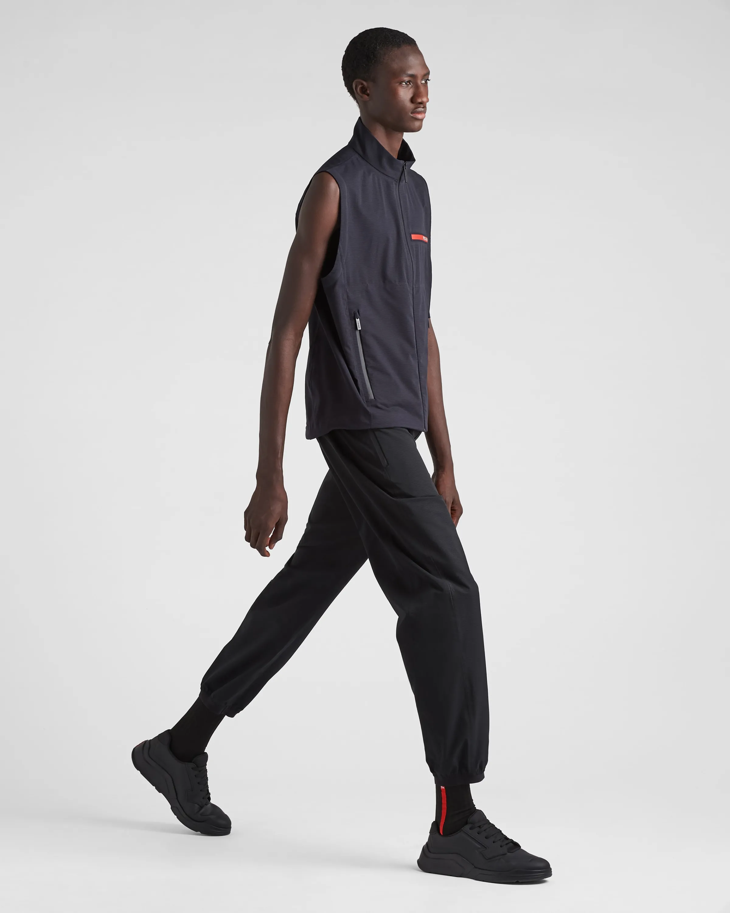 Uomo Prada Pantaloni jogging in Bi-Stretch Light