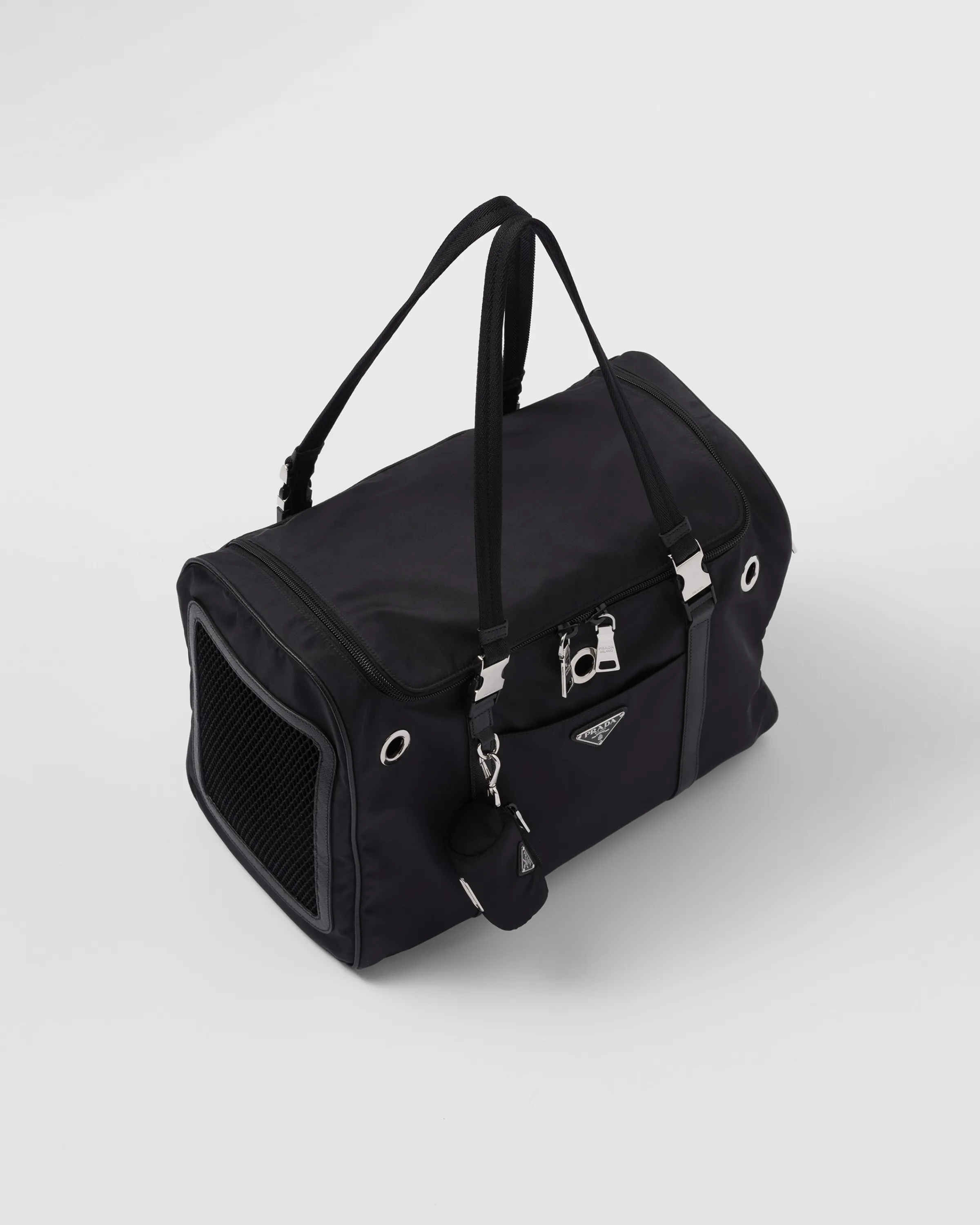 Prada Pet Bag in Re-Nylon e pelle Saffiano