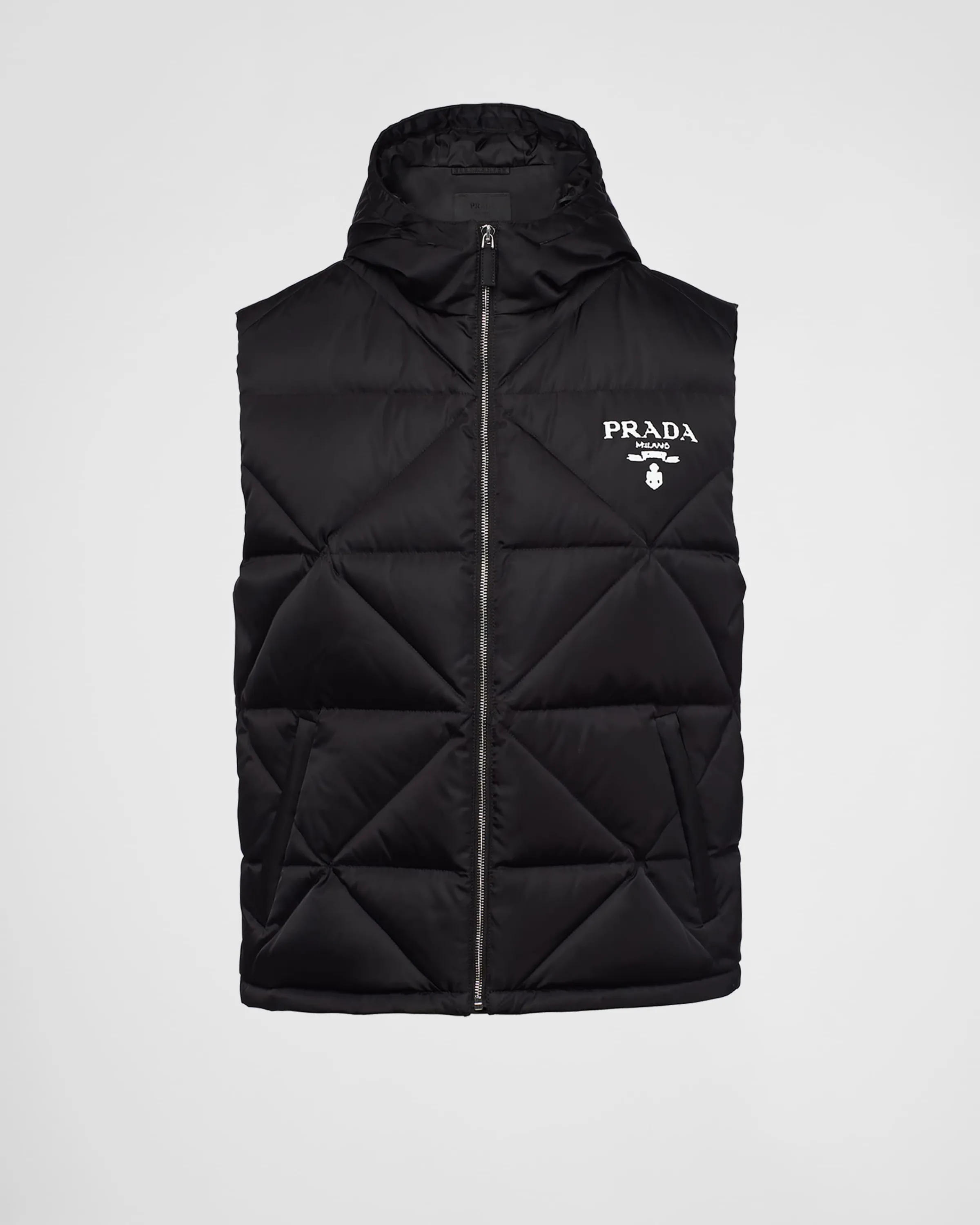 Uomo Prada Piumino gilet in Re-Nylon