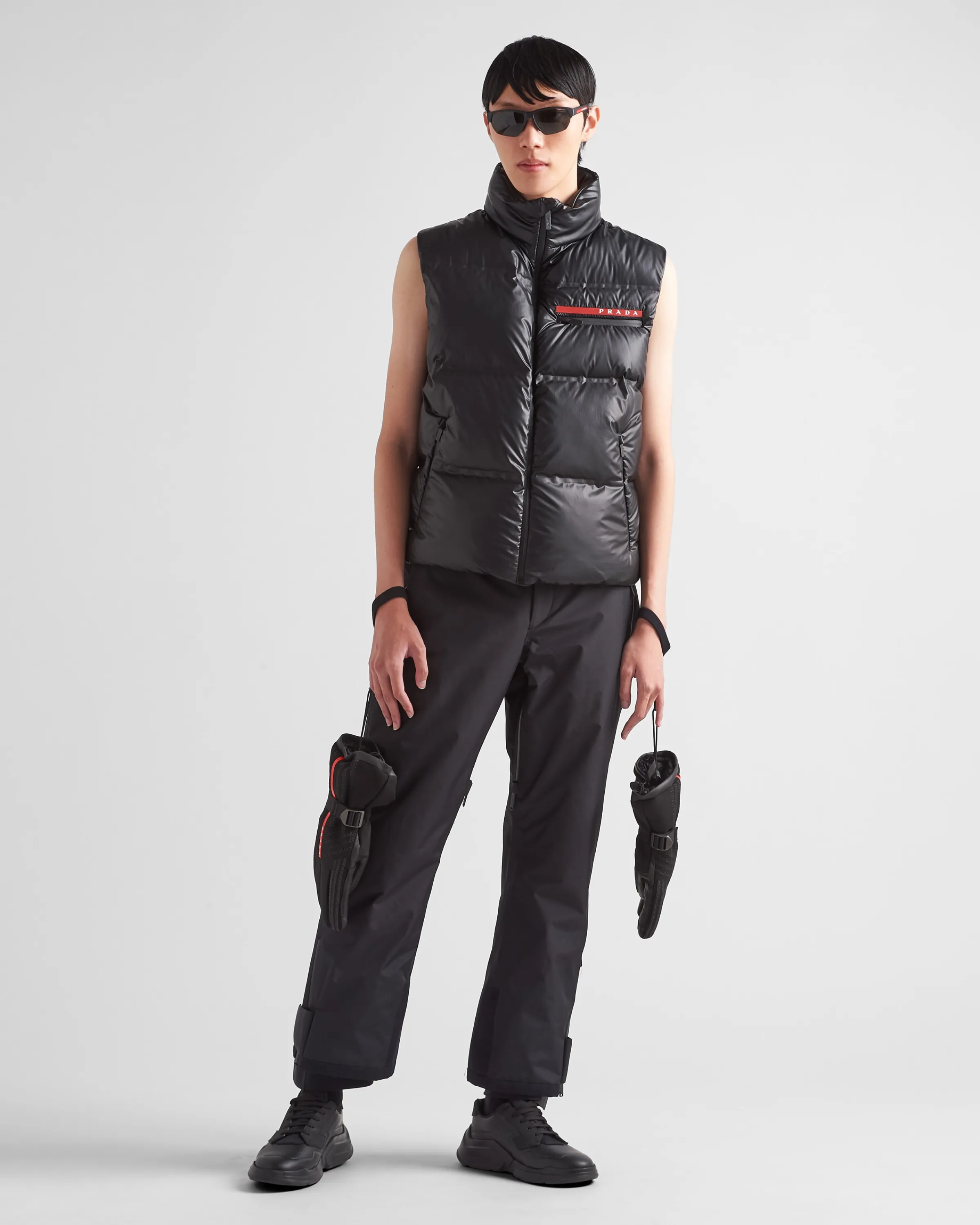 Uomo Prada Piumino gilet in Re-Nylon Light