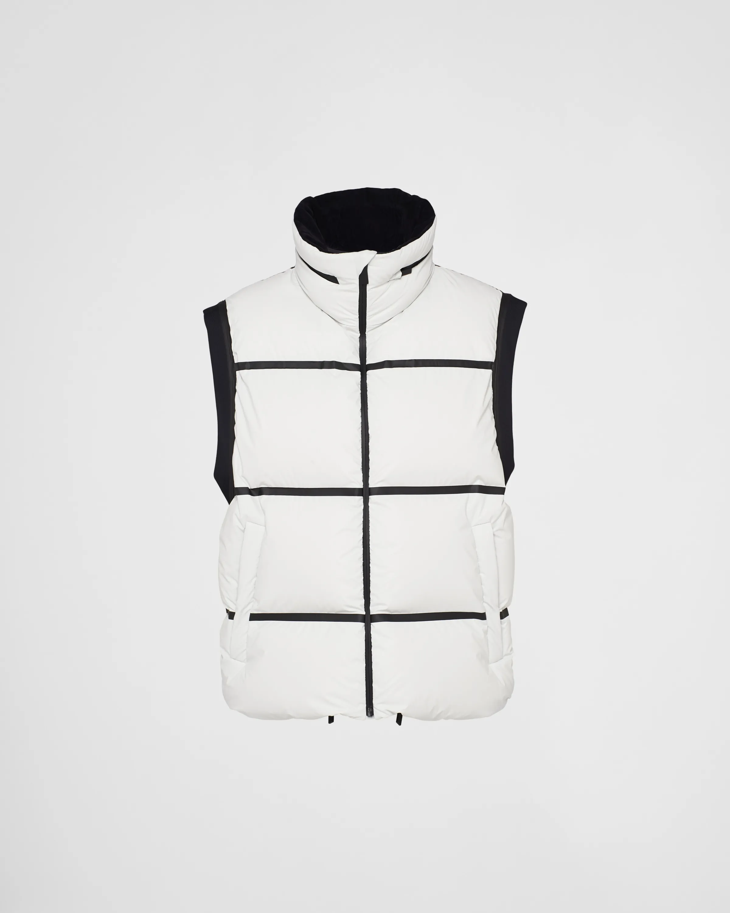 Uomo Prada Piumino Gilet in tessuto tecnico leggero