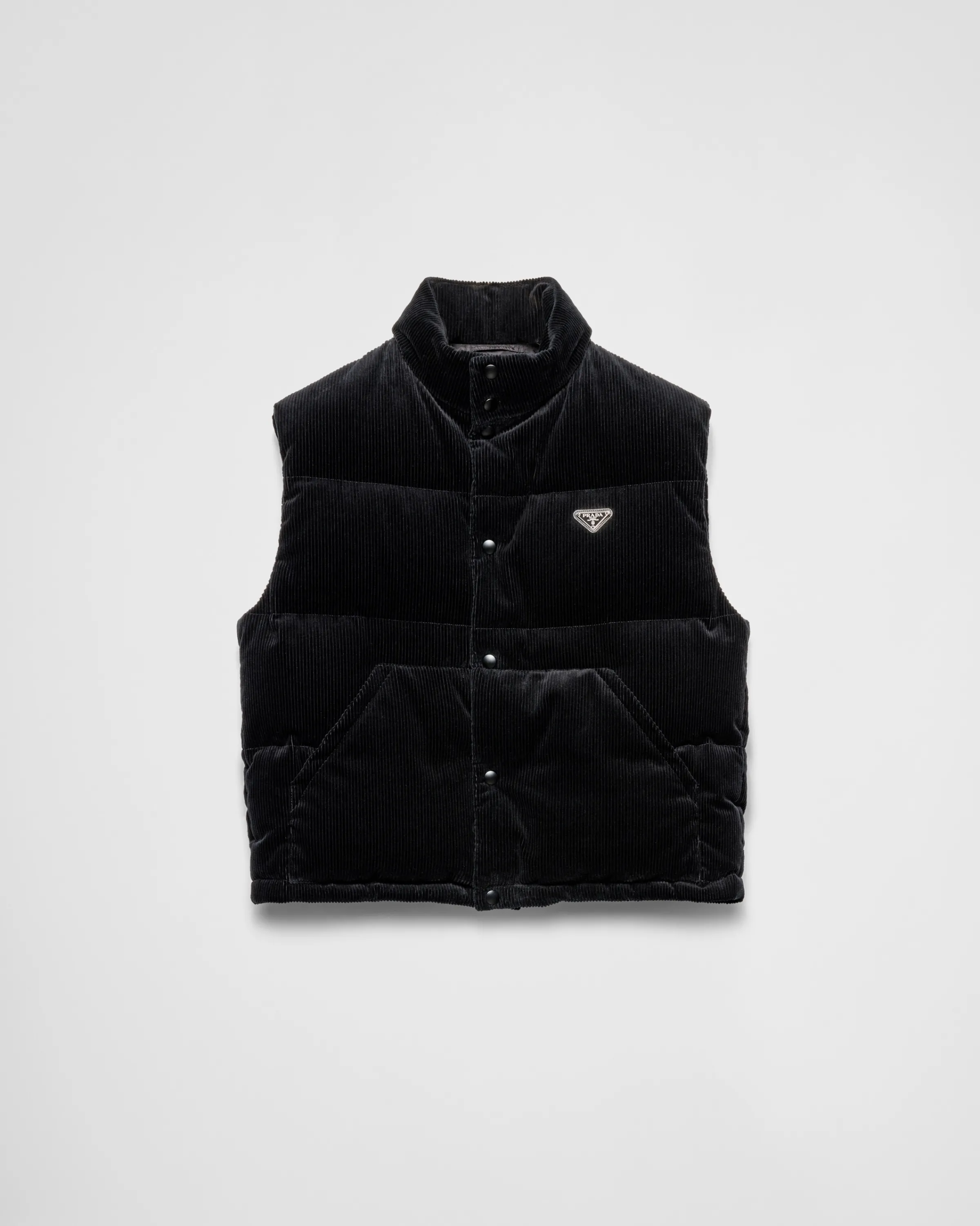 Uomo Prada Piumino gilet in velluto coste