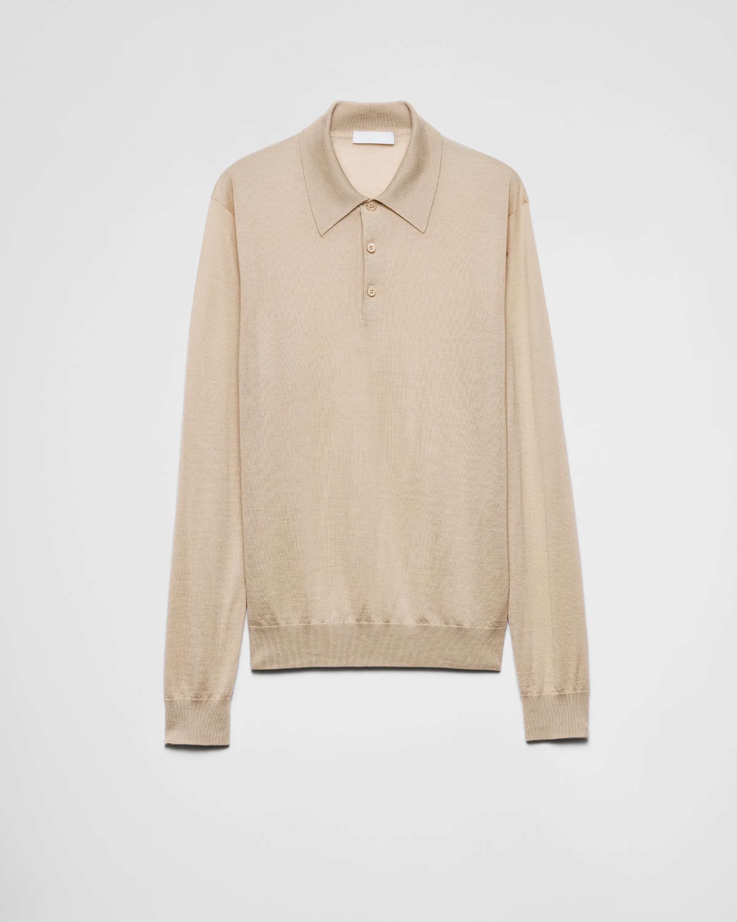 Uomo Prada Polo in cashmere e seta