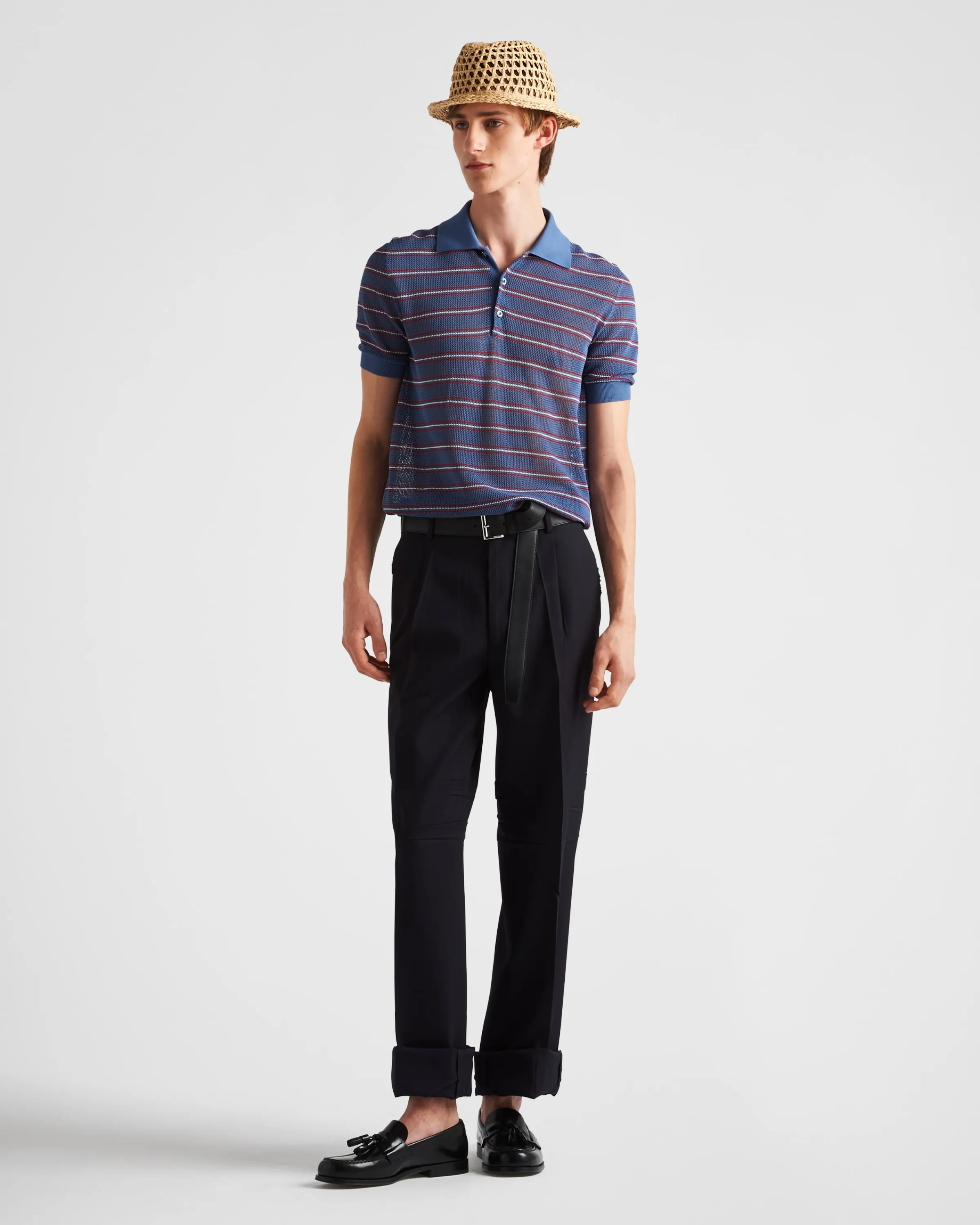 Uomo Prada Polo in seta