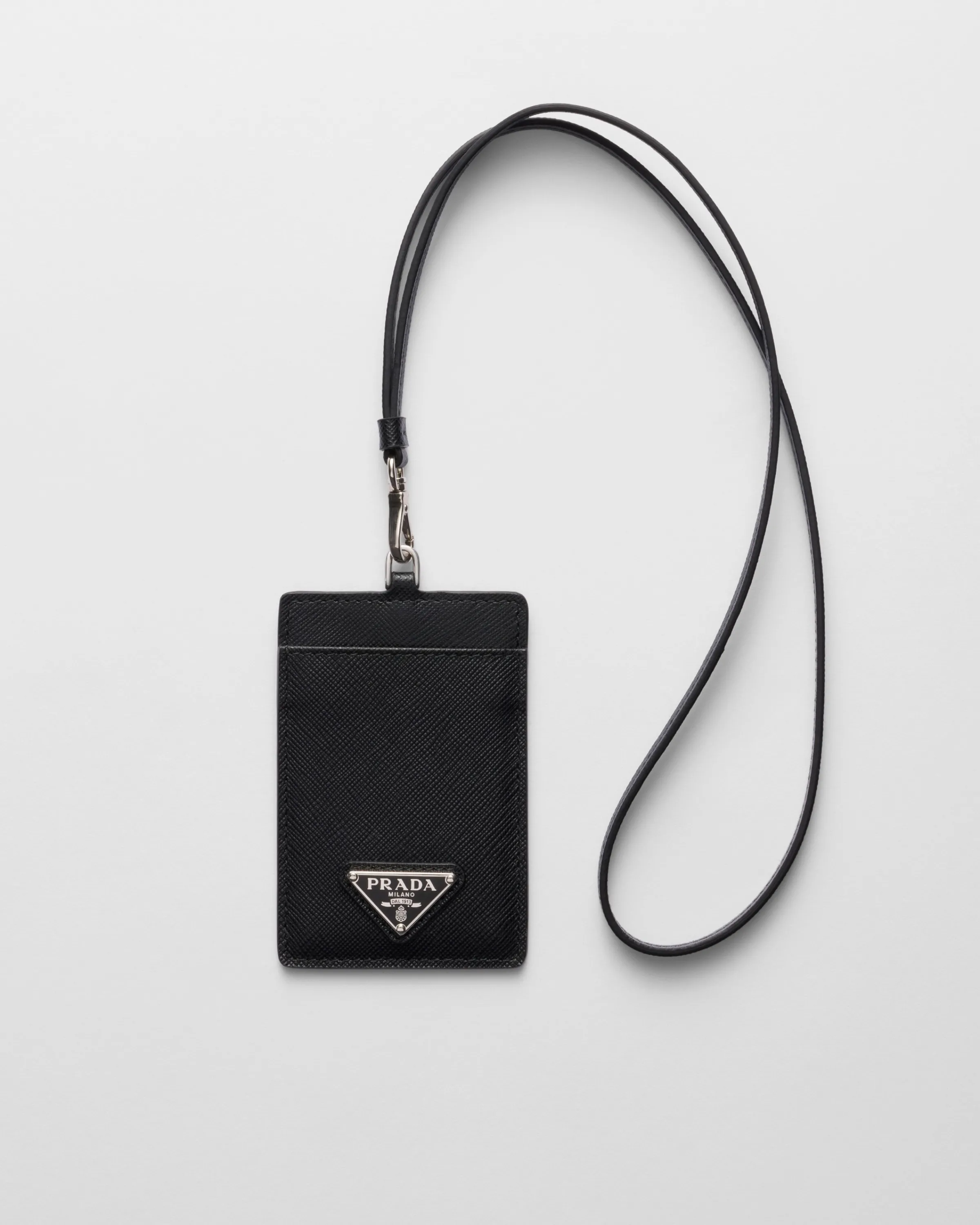 Donna Prada Porta badge in Saffiano