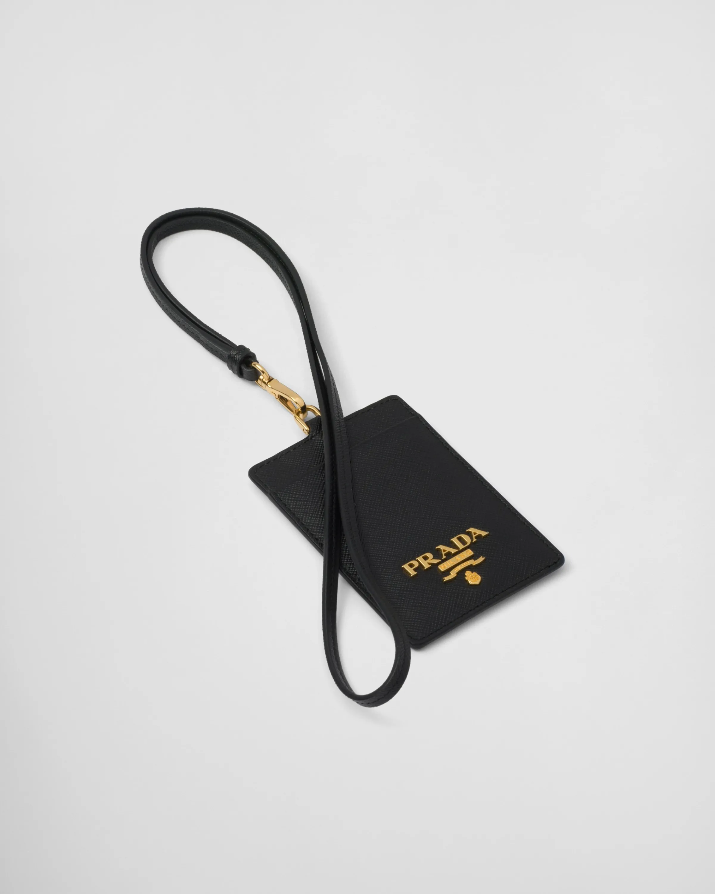 Donna Prada Porta badge in Saffiano