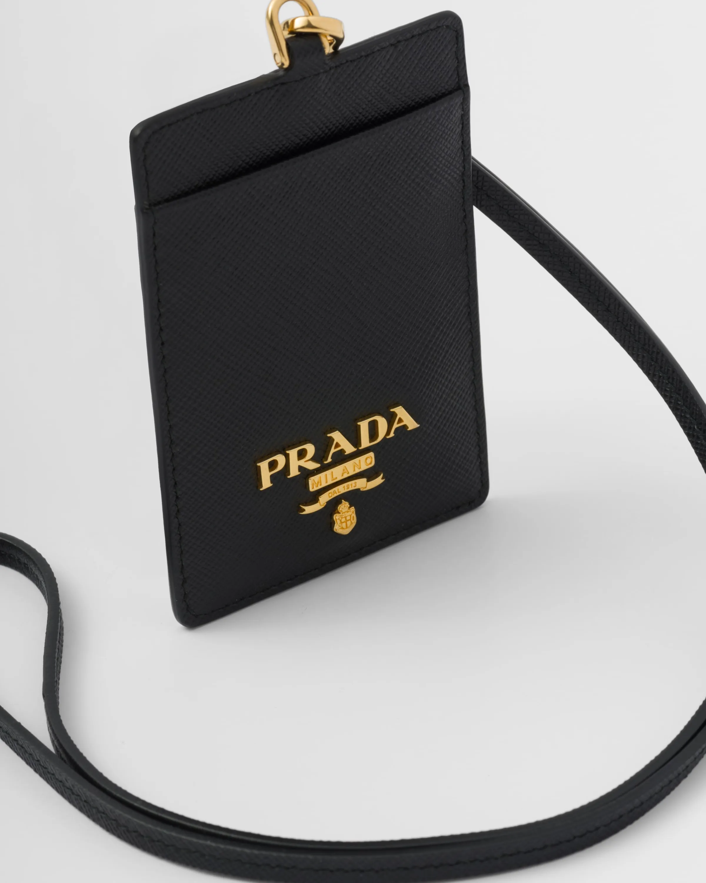 Donna Prada Porta badge in Saffiano