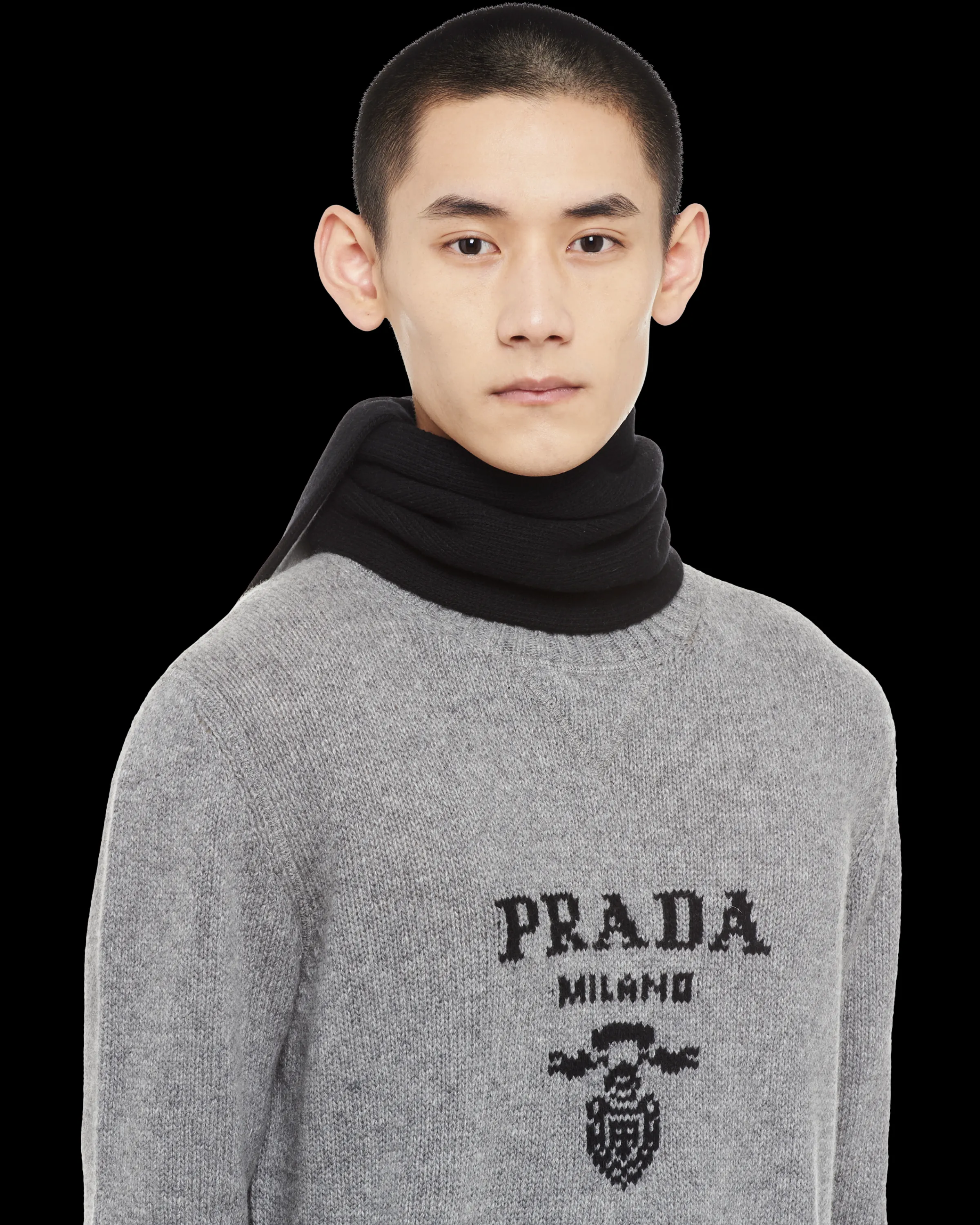 Uomo Prada Sciarpa in lana cashmere