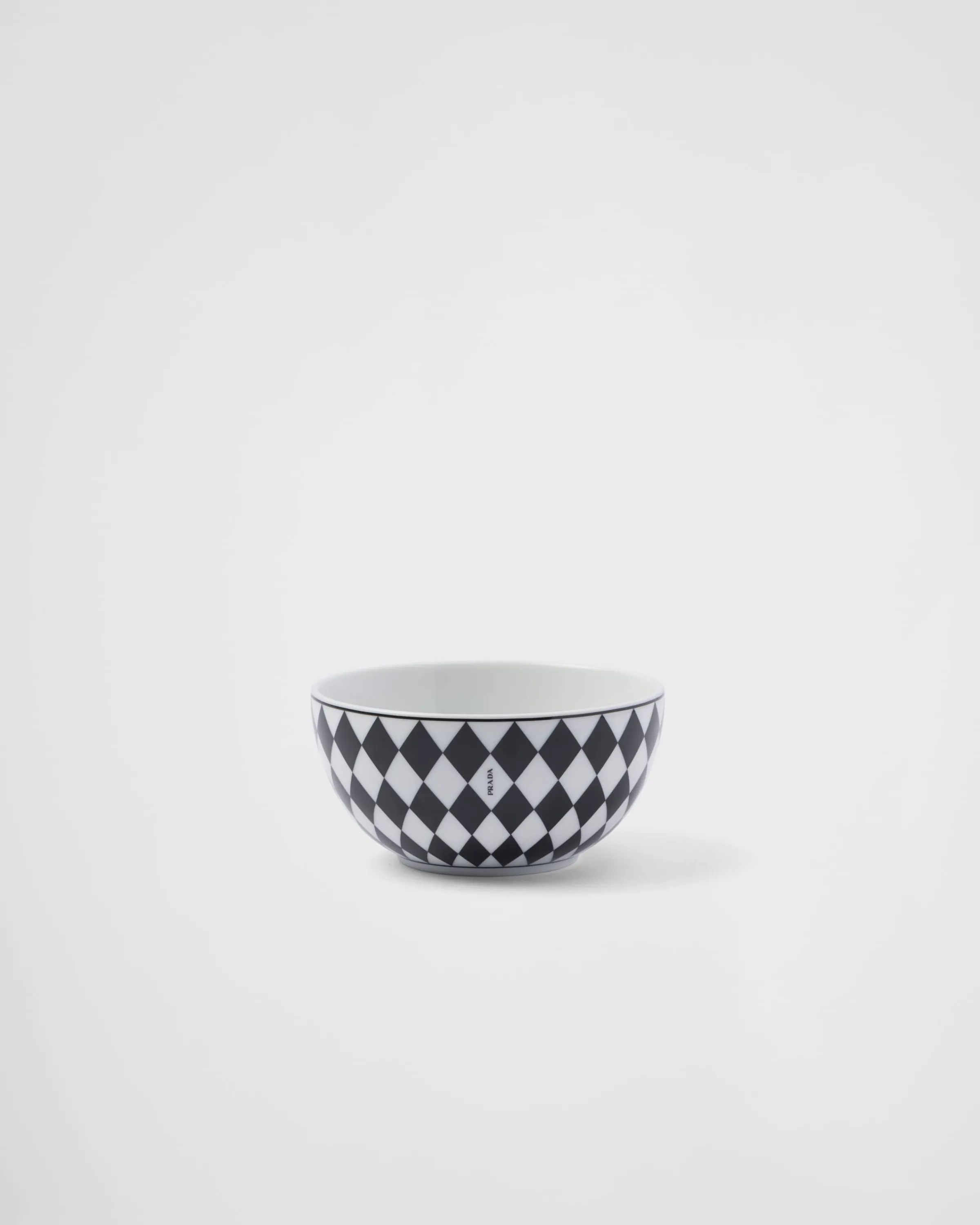 Prada Set di due coppette per riso o cereali in porcellana - Checkerboard