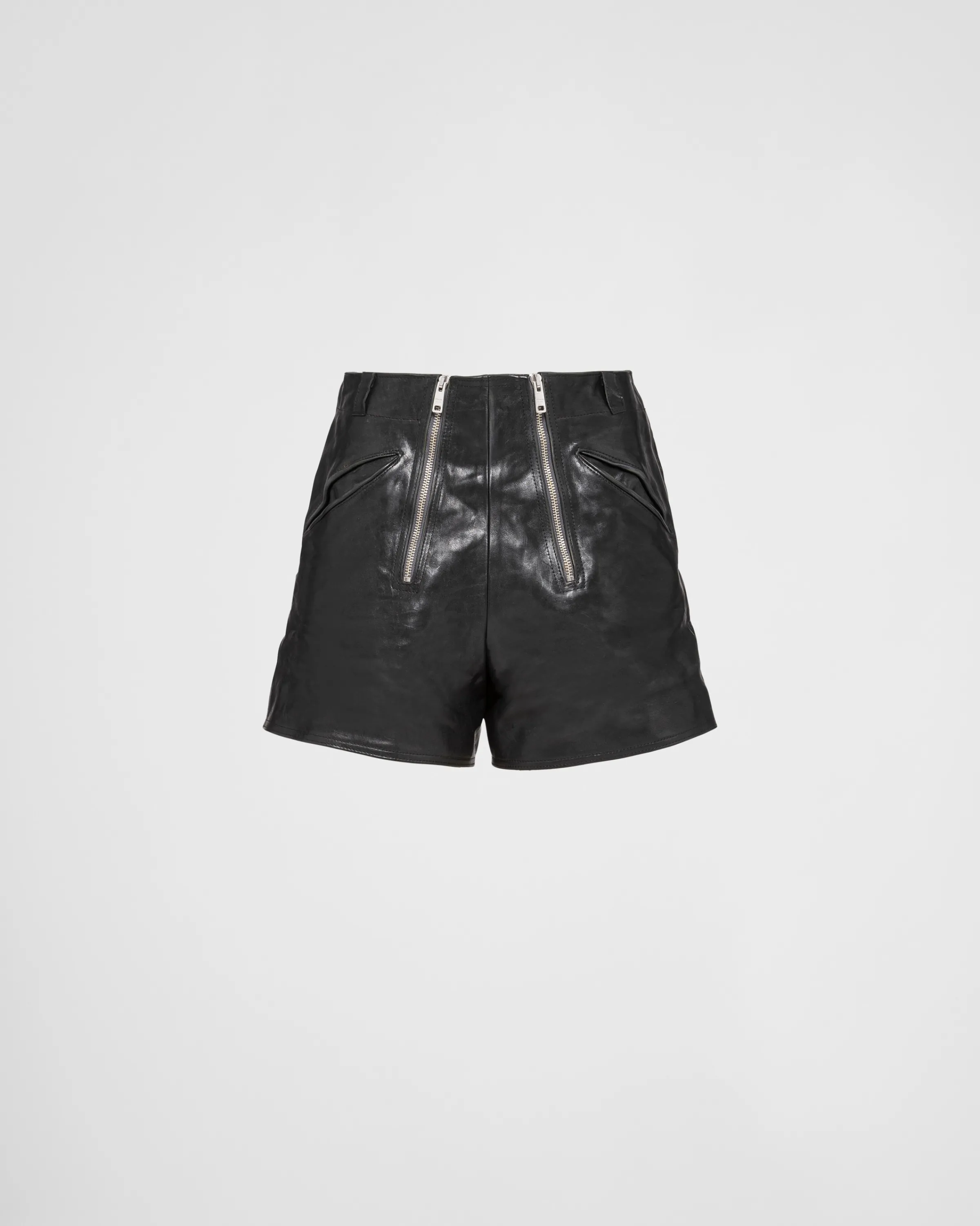 Donna Prada Shorts in pelle