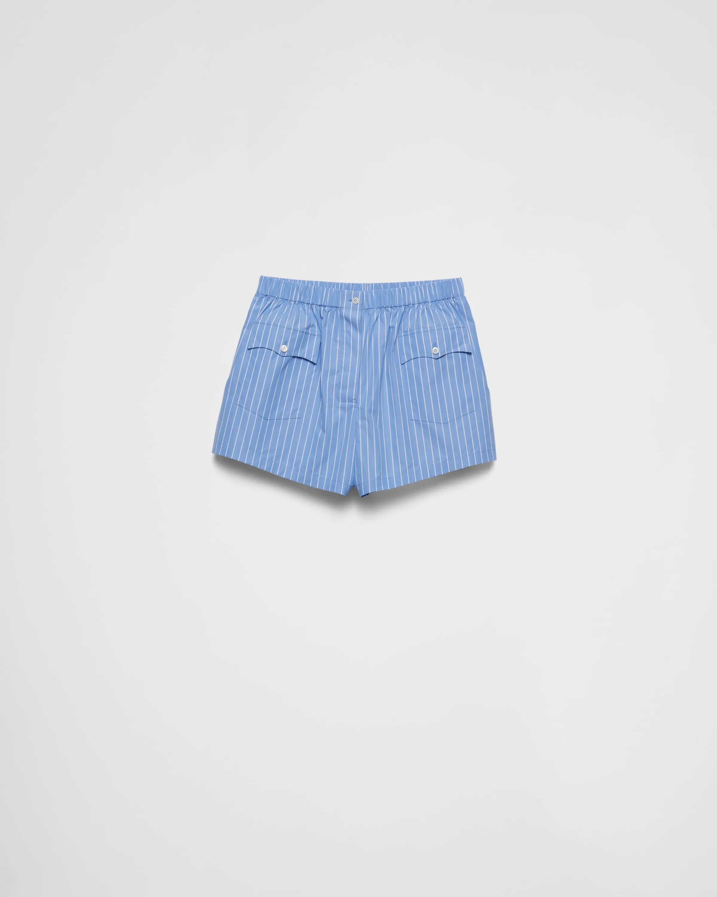 Donna Prada Shorts in popeline a righe