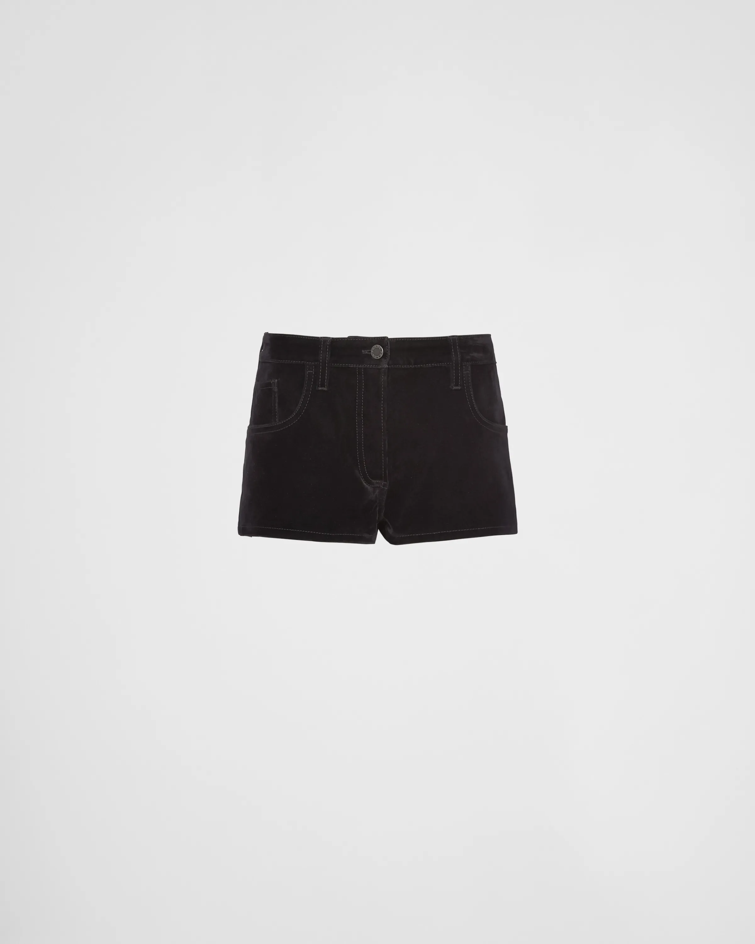 Donna Prada Shorts in velvet denim