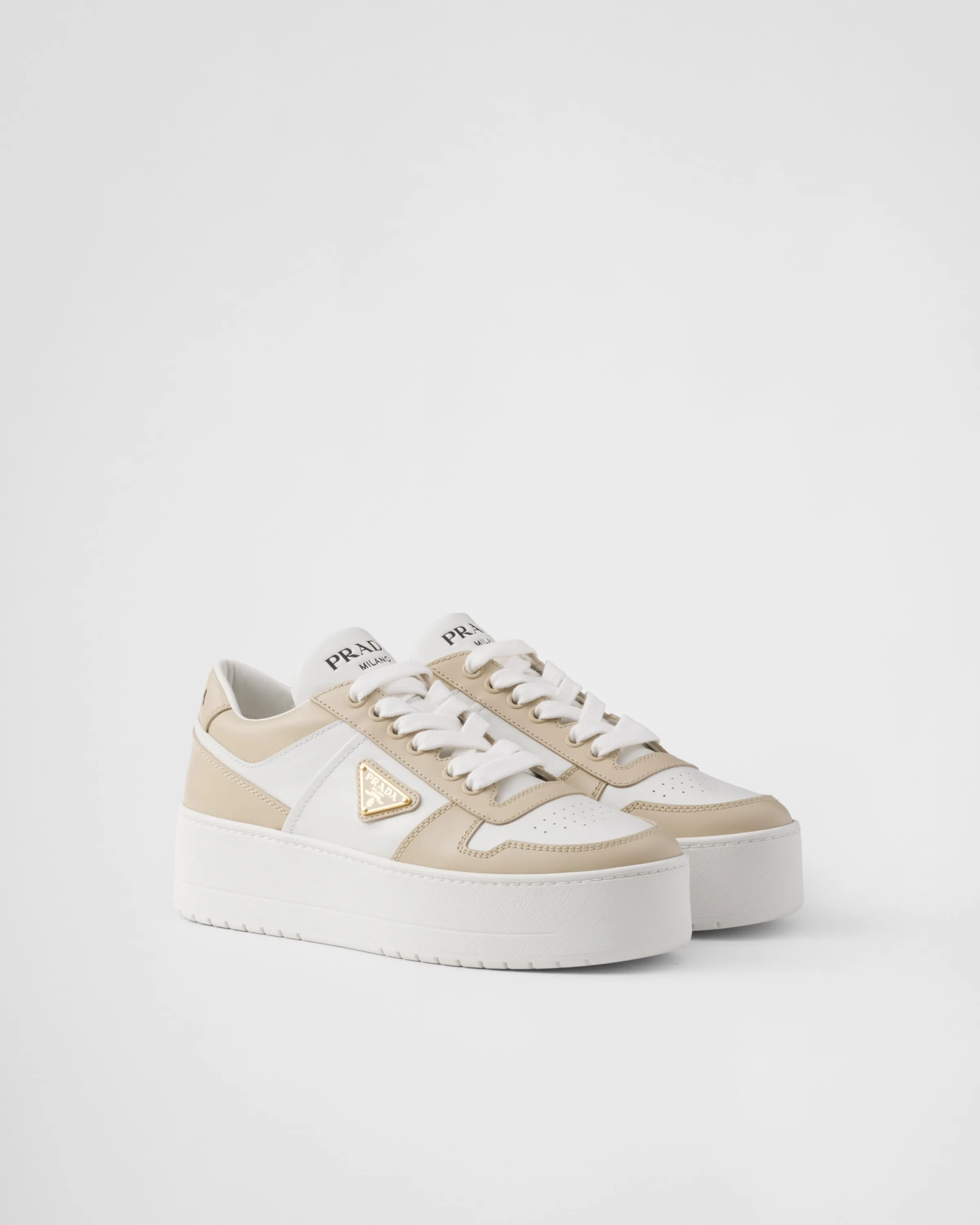 Donna Prada Sneakers Downtown Bold in pelle