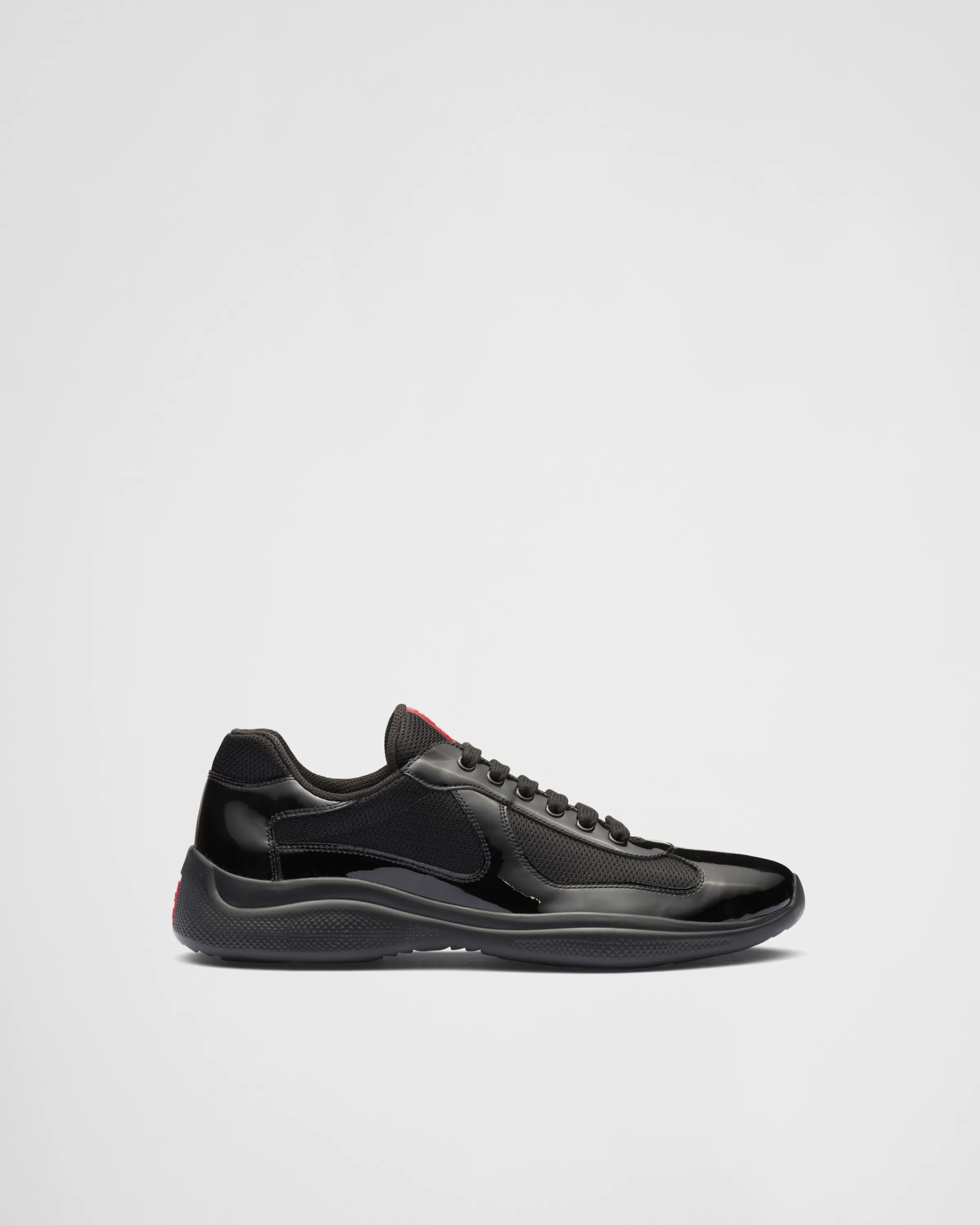 Uomo Prada Sneakers America's Cup in vernice e tessuto bike