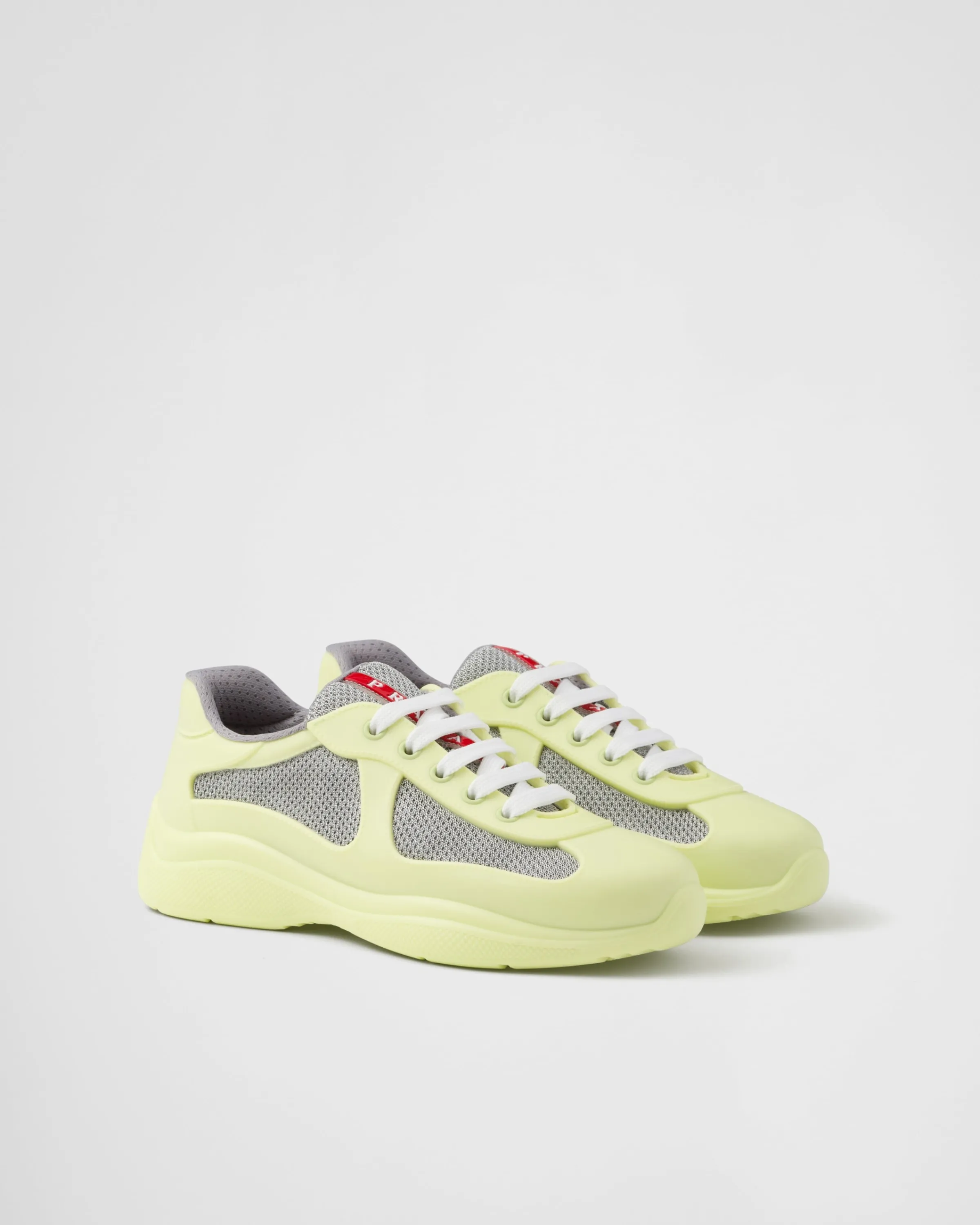 Donna Prada Sneakers America's Cup Soft in gomma e tessuto bike