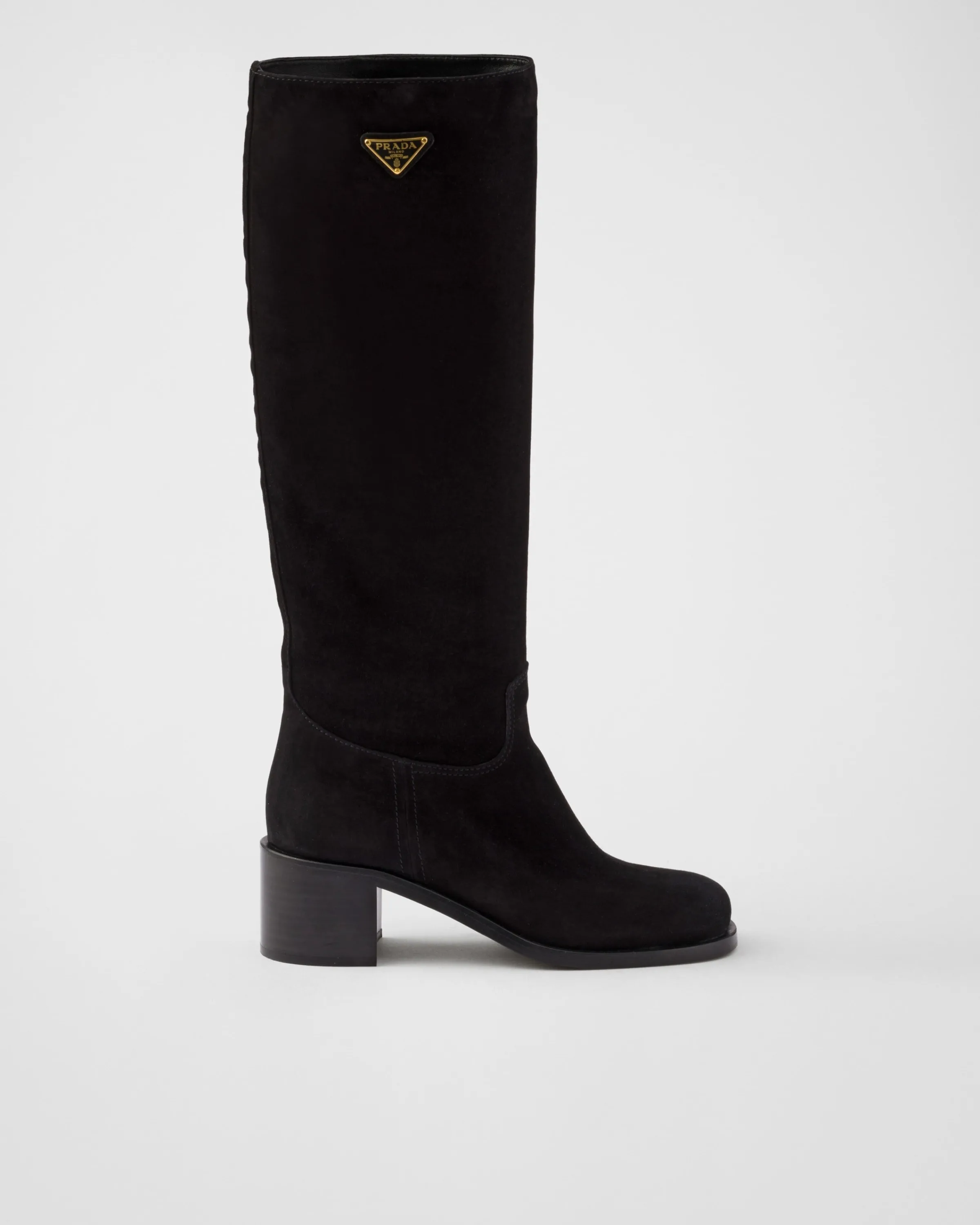 Donna Prada Stivali in pelle scamosciata