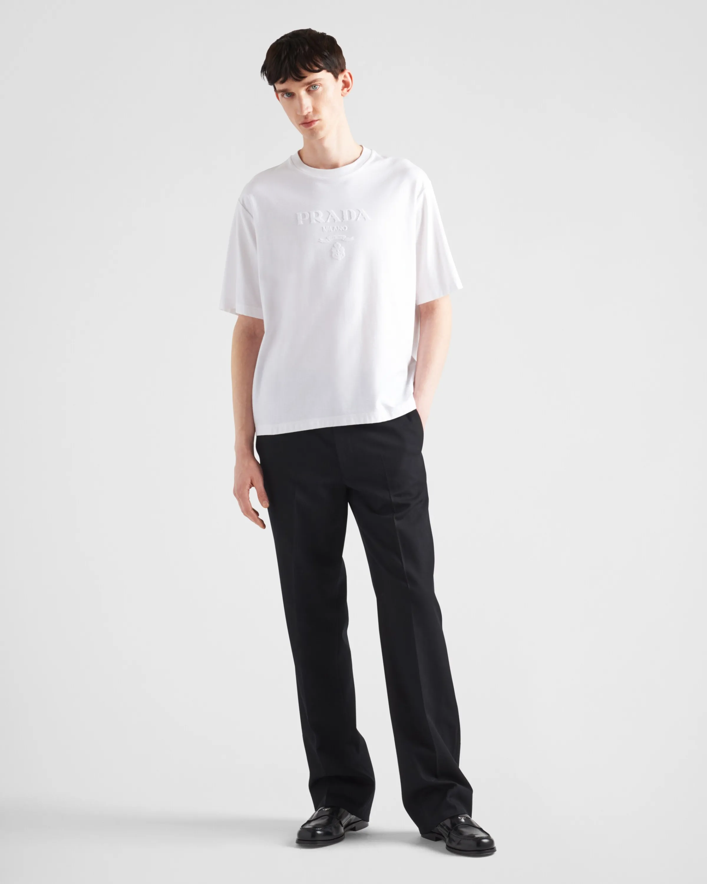 Uomo Prada T-shirt in cotone tecnico