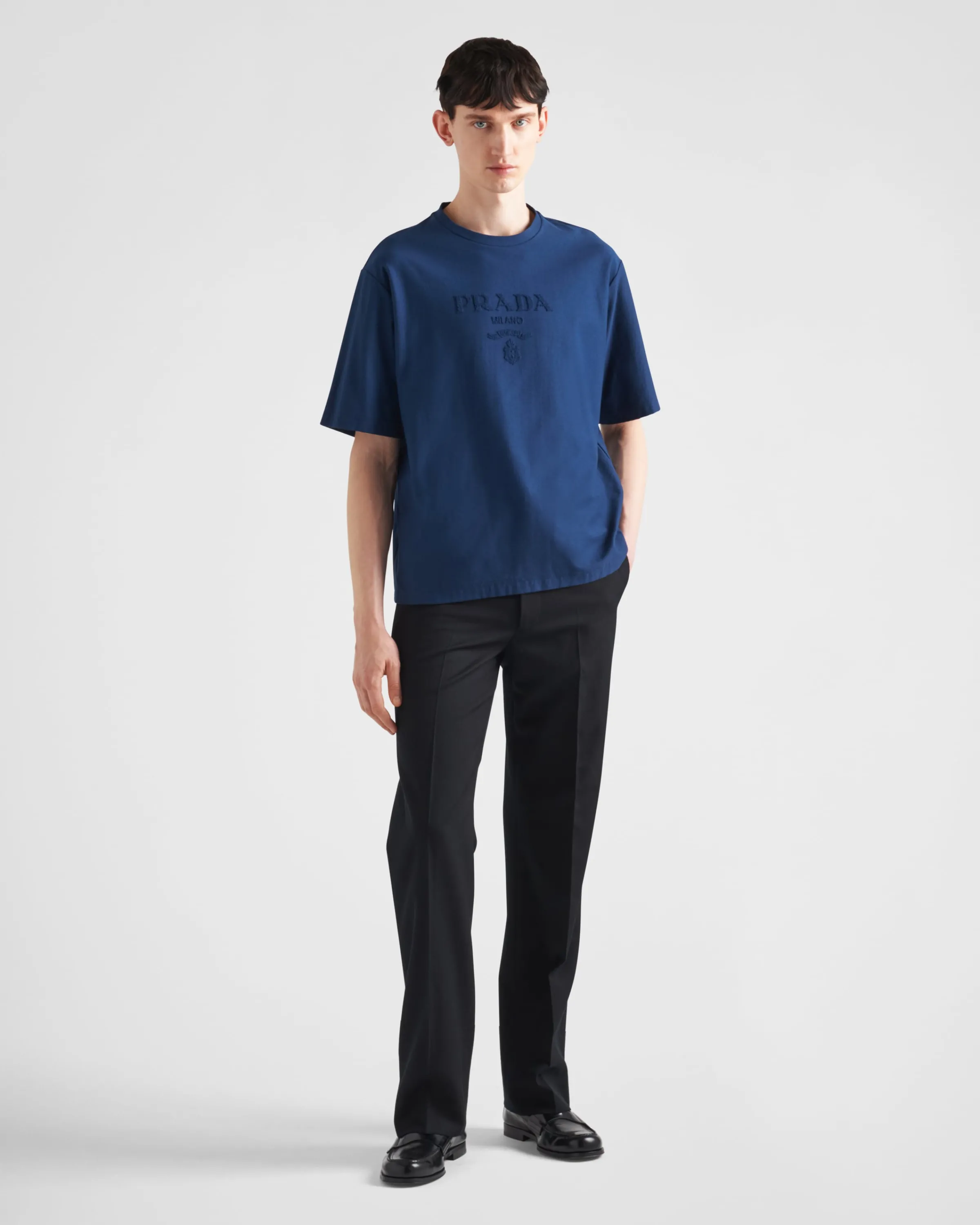 Uomo Prada T-shirt in cotone tecnico