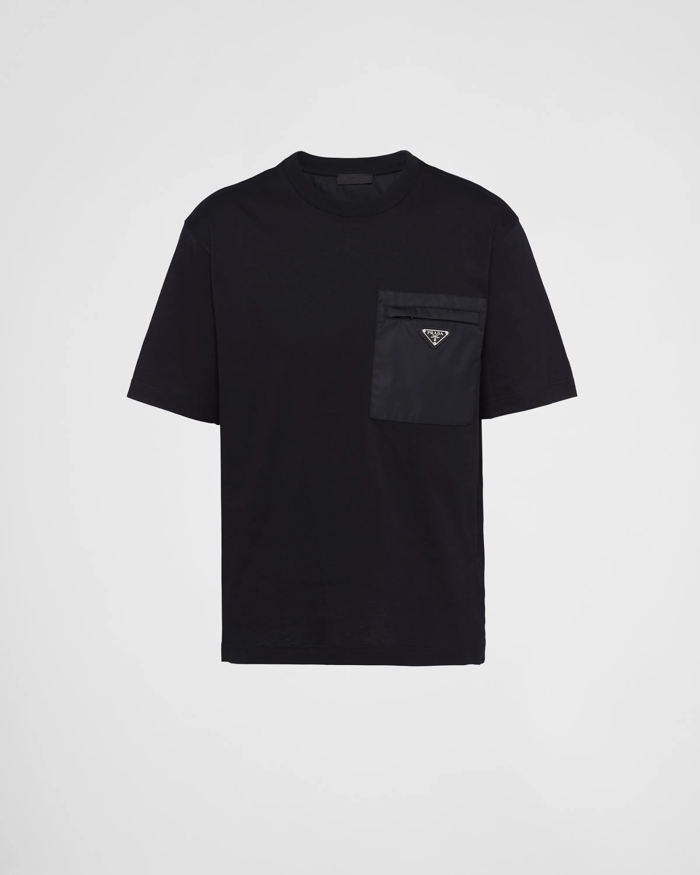 Uomo Prada T-shirt in jersey e Re-Nylon